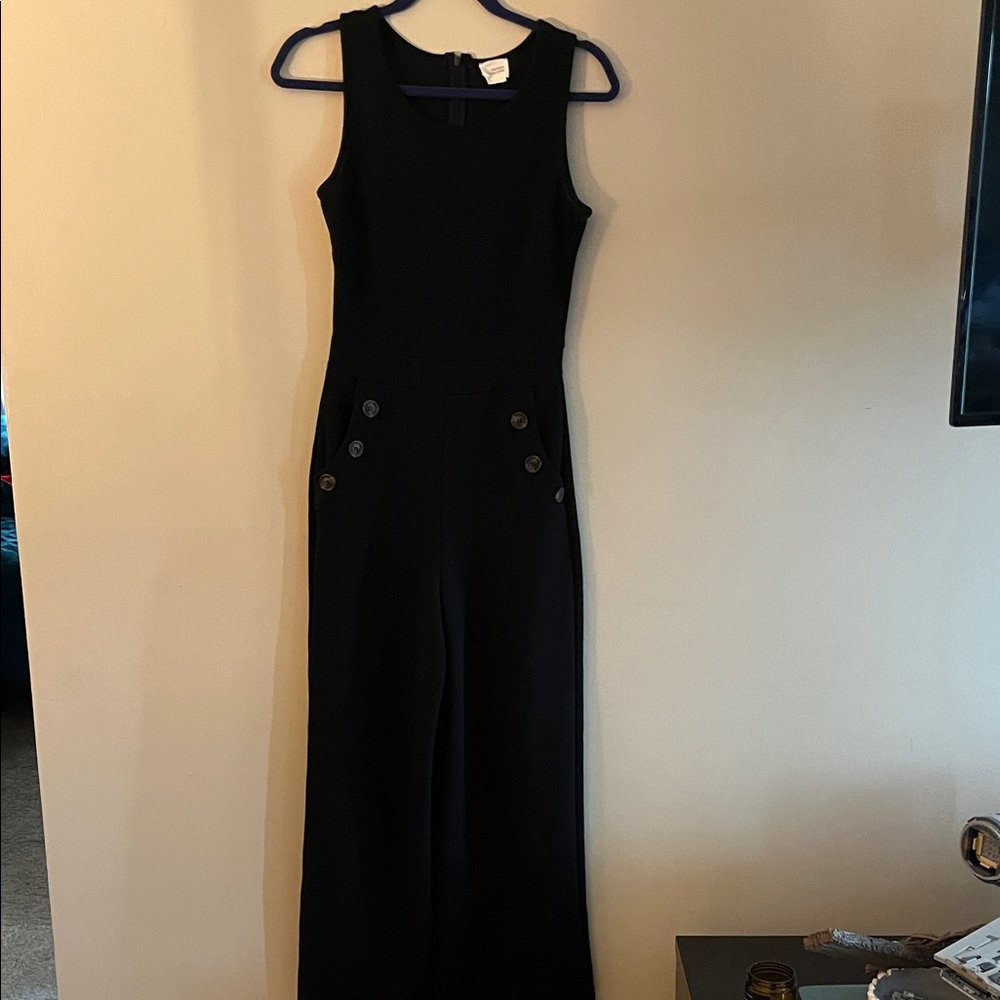 Caution To The Wind Black Sleeveless Jumpsuit